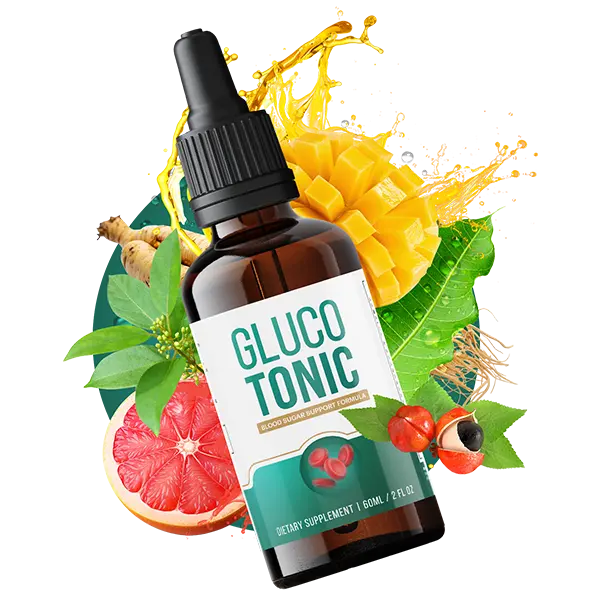 GlucoTonic dietary supplement bottle